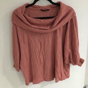 Ladies wide collar top